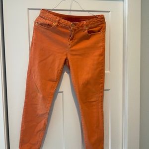 Michael Kors Izzy Cropped Skinny Jeans - Orange size 6